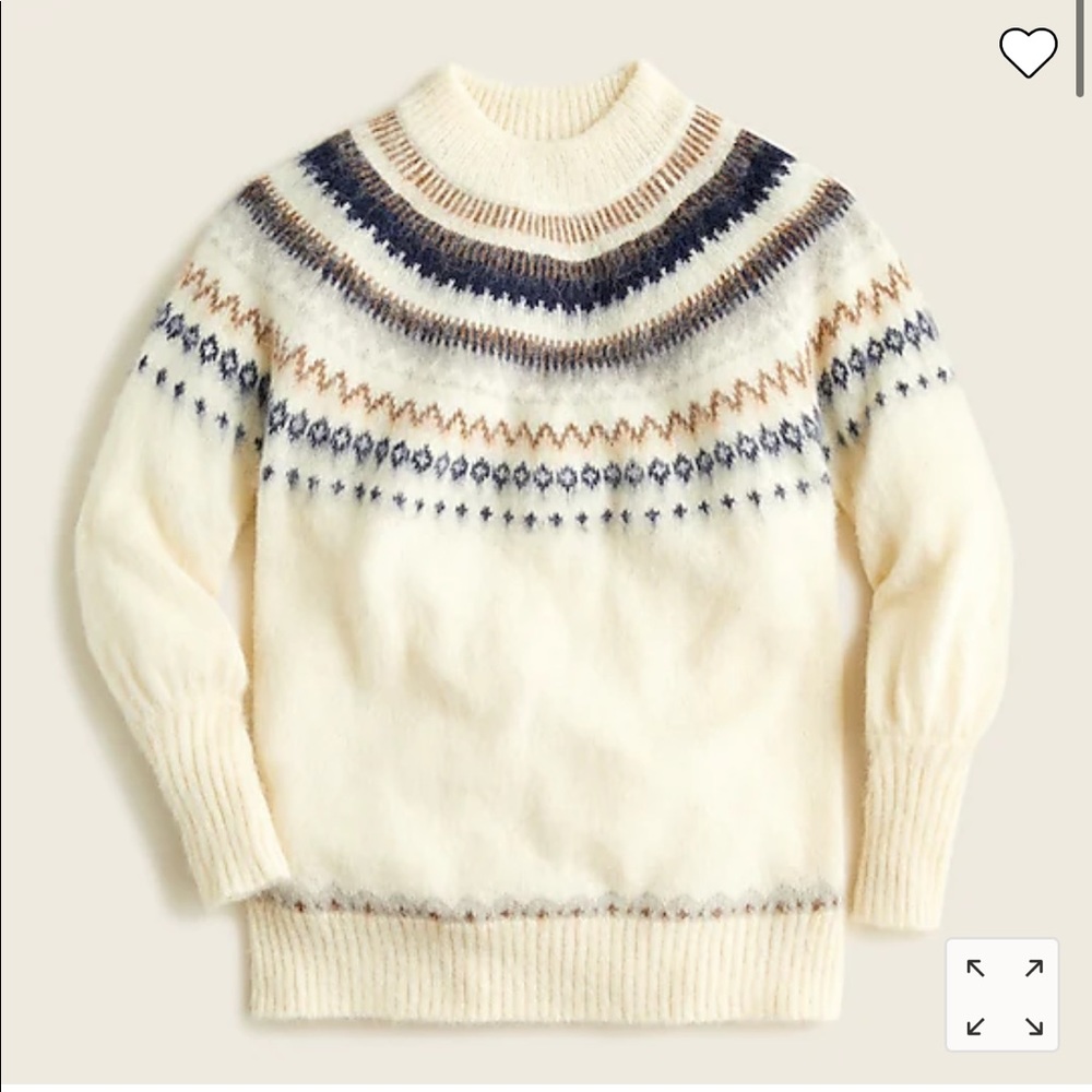 Womens J Crew Fair Isle sweater NWOT